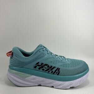 Hoka One One Bondi 7 Running Shoes Womens Size 10 Aqua Athletic Low Sneaker